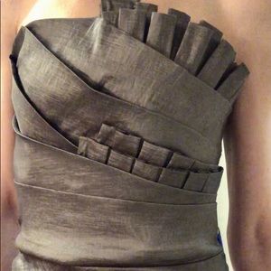 Strapless Formal Fitted Rouched Dress